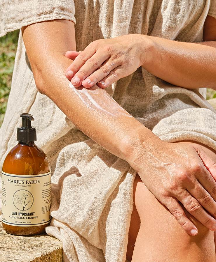 Marius Fabre drėkinamasis kūno pienelis Aguona ir Vynuogė, 500ml