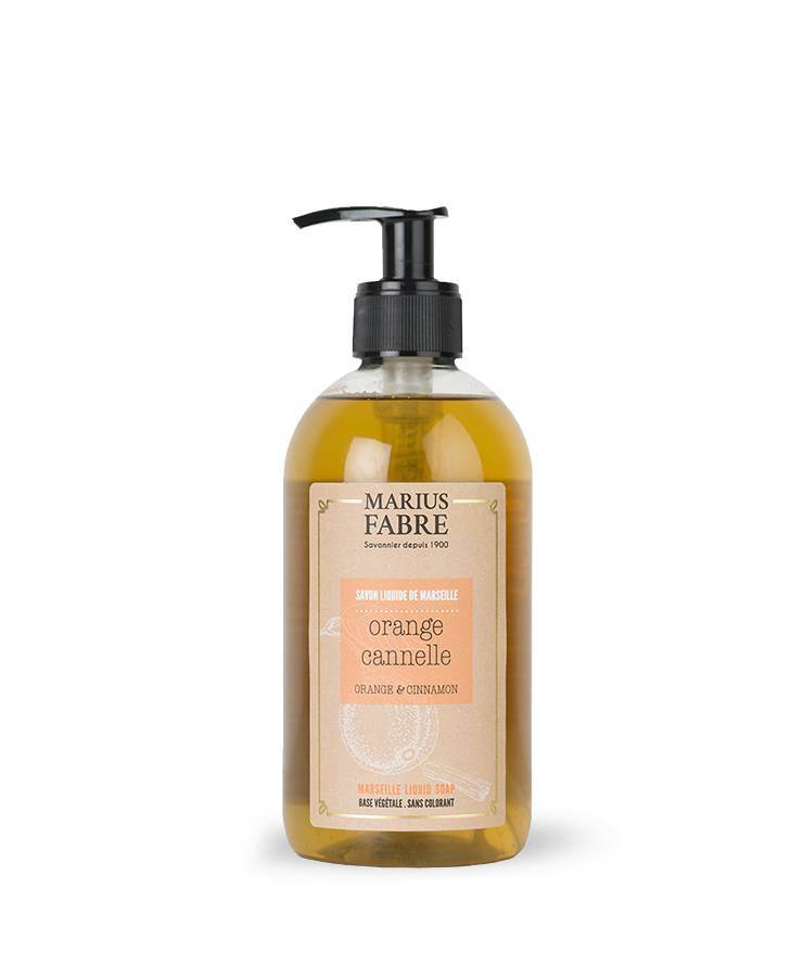 Marius Fabre liquid soap Orange zest and Cinnamon fragrance
