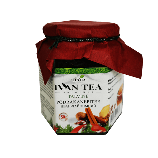 Ivan-chai Biri žiemos arbata su prieskoniais stikliniame indelyje, 50g