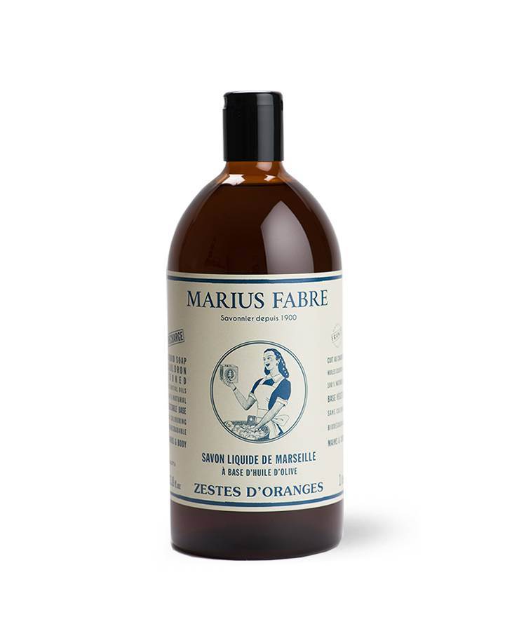 Marius Fabre liquid soap with orange zest essential oils (500ml)